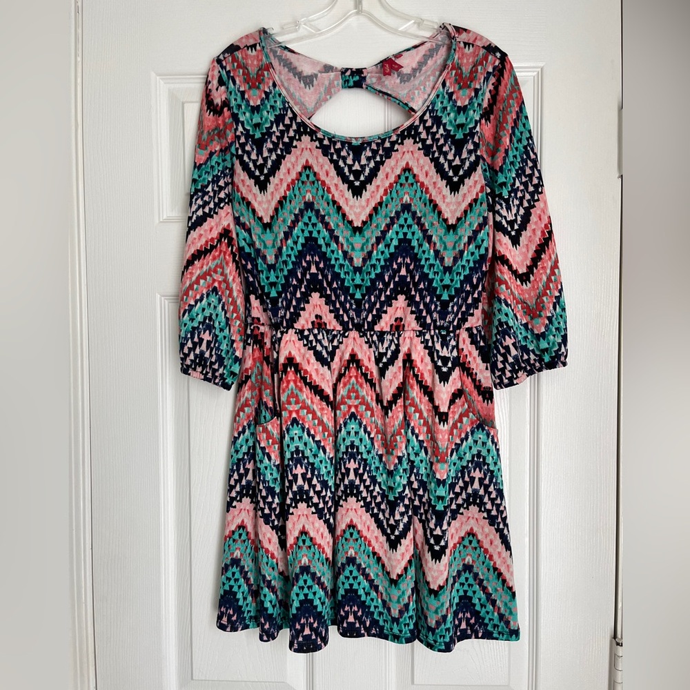 Chevron Patterned Dress